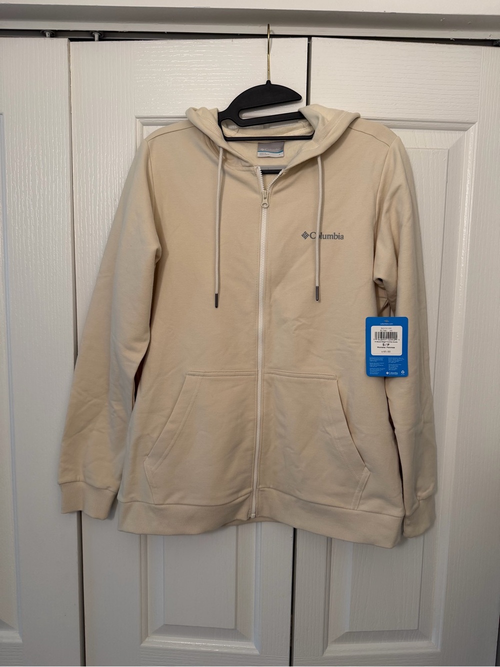 Columbia Cream Full-Zip Hoodie Jacket